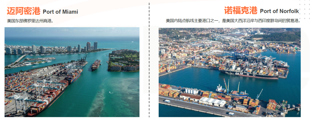 美国海运主要港口有哪些